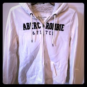 Abercrombie and Fitch Size Large Fur Lined Hoodie